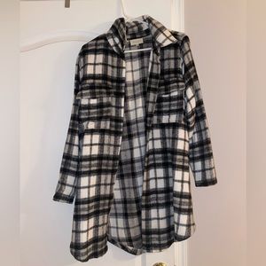 Melloday Black Plaid Shacket